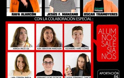 Famosos monologuistas de Valencia Comedy ofrecerán un espectáculo de humor en el Colegio Salesiano San Juan Bosco de Valencia junto con alumnado del centro de la asignatura de Artes Escénicas