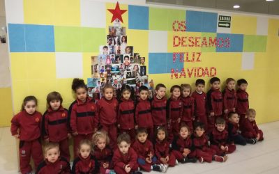 Preparando la Navidad: los alumnos de infantil han preparado muy ilusionados el camino para la llegada de su amigo “Jesús”.