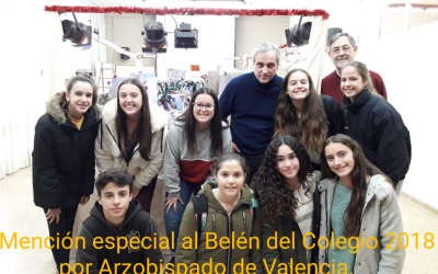 El Belén del colegio recibe la mención especial en el concurso de belenes del Arzobispado de Valencia