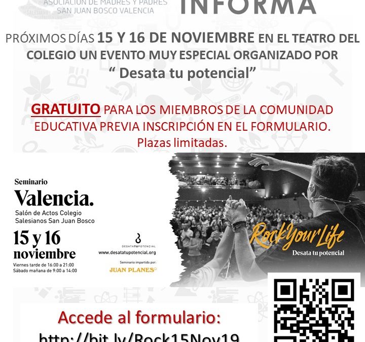 AMPAS organiza el Seminario «Rock Your Life» de Desata TU Potencial
