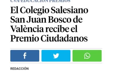 El colegio en los medios de comunicación con motivo del PREMIO CIUDADANOS