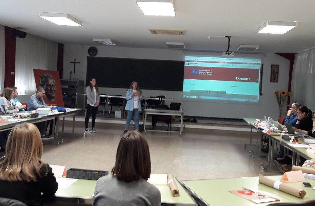 El colegio presenta los proyectos Erasmus + en las jornadas de plurilingüimo de la inspectoría