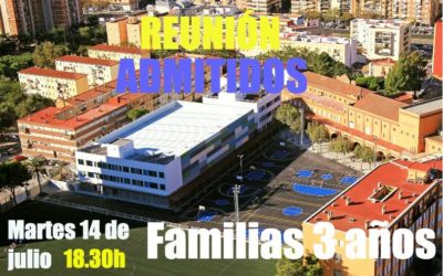 Reunión nuevas familias de 3 años