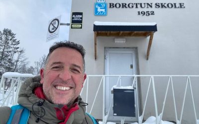 Nuestro profesor Fran Hernández de “Job shadowing” en Tromsø, ciudad situada en el norte de Noruega, dentro del programa de formación de profesorado Erasmus Plus MIND