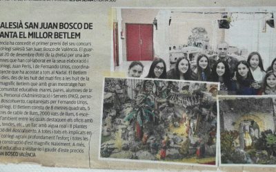 El periódico Levante publica un artículo sobre el Belén del colegio en su suplemento Aula
