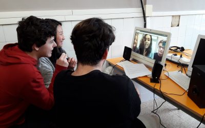 El alumnado de cuarto de ESO participa en un intercambio virtual de conversación en inglés con un colegio americano
